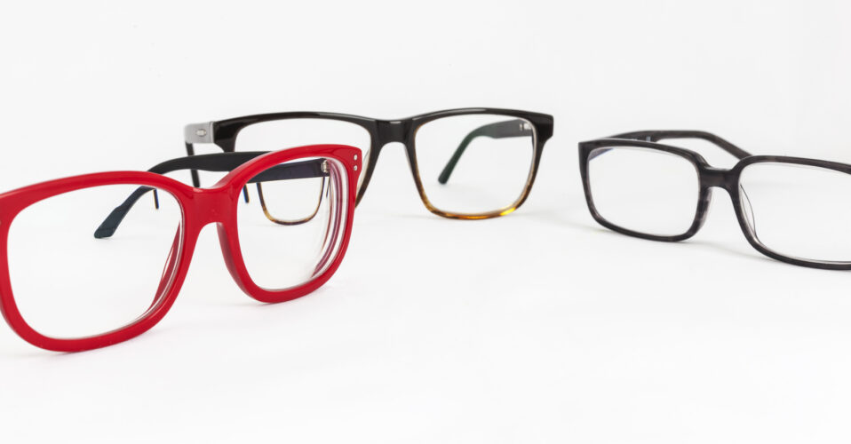 many red and black eyeglasses many red and black eyeglasses